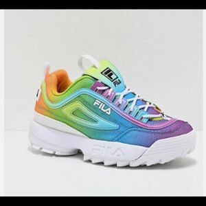 FILA Disruptor II Premium Tie Dye Platform Shoes